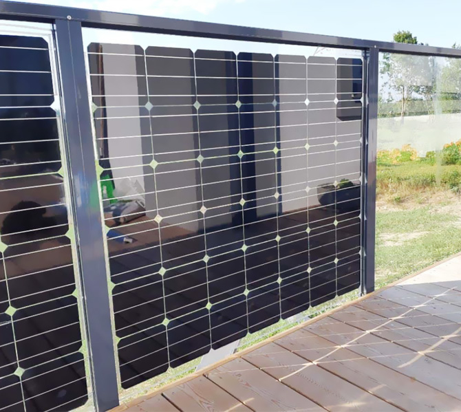 pannello fotovoltaico da balcone